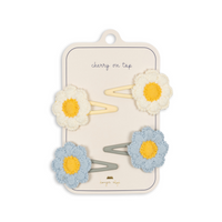 Konges Slojd Daisy Hair Clips, Four Pack