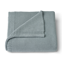 Liewood Kara Baby Knitted Blanket, Blue Fog