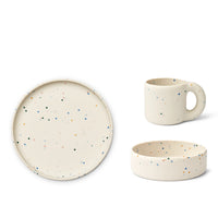 Liewood Andie Junior Tablewear Set, Splash Dots & Seashell