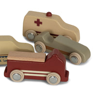Konges Slojd Wooden Mini Cars, Nine Piece Set
