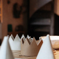 BAISIK Kid's Party Crown, Tan - Hello Little Birdie