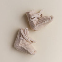 Hvid Booties Oat - Hello Little Birdie
