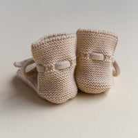 Hvid Booties Oat - Hello Little Birdie