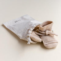 Hvid Booties Oat - Hello Little Birdie