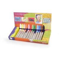 Kitpas Ecru Medium Stick Crayons 12 Colours - Hello Little Birdie