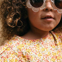 Konges Slojd Junior Flower Sunglasses, Glitter