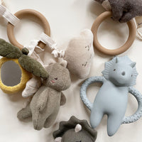 Konges Slojd Mini Toy Triceratops, Laurel Oak - Hello Little Birdie