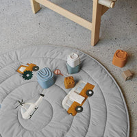 Liewood Gitta Activity Blanket, Cars & Dove Blue - Hello Little Birdie