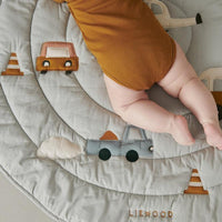 Liewood Gitta Activity Blanket, Cars & Dove Blue - Hello Little Birdie