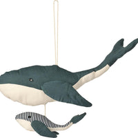 Liewood Levy Whale Mobile, Whale Blue - Hello Little Birdie