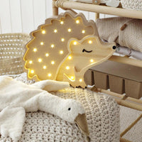 Little Lights Hedgehog Lamp, Autumn Brown - Hello Little Birdie