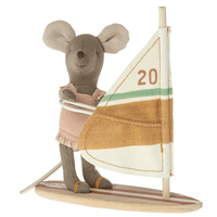 Maileg Little Sister Beach Surfer Mouse - Hello Little Birdie