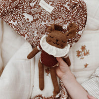 Main Sauvage Bunny Knitted Soft Toy, Sienna Bodysuit - Hello Little Birdie