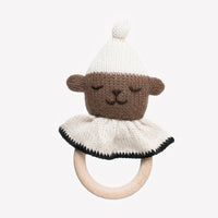 Main Sauvage Teething Ring, Teddy Bear - Hello Little Birdie