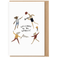 Main Sauvage Welcome to the World Greeting Card - Hello Little Birdie