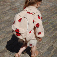 Konges Slojd Jody Teddy Backpack, Ladybug Sand