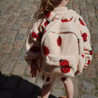 Konges Slojd Jody Teddy Backpack, Ladybug Sand