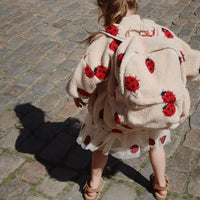 Konges Slojd Jody Teddy Backpack, Ladybug Sand