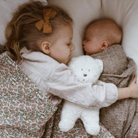 Moonie Organinc Humming Bear Sleep Aid with Lamp, Polar - Hello Little Birdie