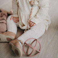 Mushie Ball Teether, Dried Thyme (PRE-ORDER FEB) - Hello Little Birdie