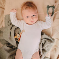 Mushie Bear Teether, Dried Thyme - Hello Little Birdie