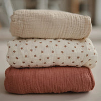 Mushie Cot Sheet Bloom - Hello Little Birdie
