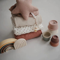 Mushie Cot Sheet Bloom - Hello Little Birdie