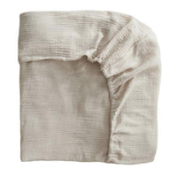 Mushie Cot Sheet Fog - Hello Little Birdie