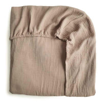 Mushie Cot Sheet Natural - Hello Little Birdie