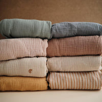 Mushie Cot Sheet Natural - Hello Little Birdie