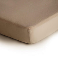 Mushie Cot Sheet Natural - Hello Little Birdie