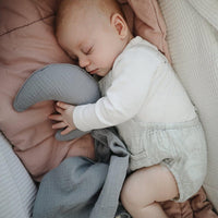 Mushie Lovey Blanket Comforter Moon Tradewinds - Hello Little Birdie