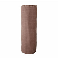Mushie Muslin Swaddle Blanket Organic Cotton, Tawny Birch - Hello Little Birdie