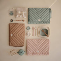 Mushie Portable Changing Pad Blush - Hello Little Birdie