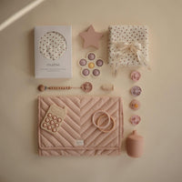 Mushie Portable Changing Pad Blush - Hello Little Birdie