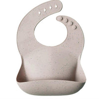 Mushie Silicone Baby Bib, Sand Terrazzo - Hello Little Birdie
