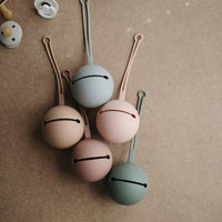 Mushie Silicone Dummy/Pacifier Holder Case, Stone - Hello Little Birdie