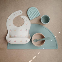 Mushie Silicone Place Mat, Cambridge Blue - Hello Little Birdie