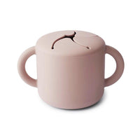 Mushie silicone Snack Cup, Blush (PRE-ORDER FEB) - Hello Little Birdie