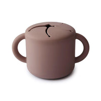 Mushie silicone Snack Cup, Cloudy Mauve (PRE-ORDER FEB) - Hello Little Birdie