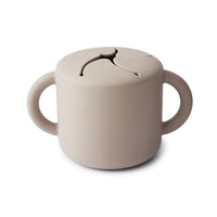 Mushie silicone Snack Cup, Shifting Sand (PRE-ORDER FEB) - Hello Little Birdie