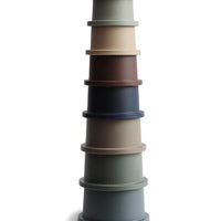 Mushie Stacking Cups Toy, Forest - Hello Little Birdie