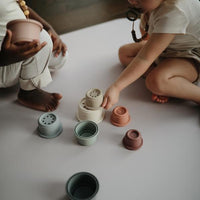 Mushie Stacking Cups Toy - Hello Little Birdie