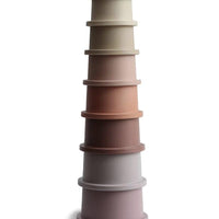 Mushie Stacking Cups Toy, Petal - Hello Little Birdie