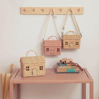 Olli Ella Casa Bag, Straw - Hello Little Birdie