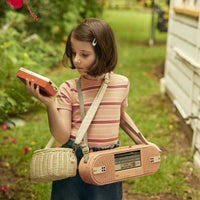 Olli Ella Mini Chari Bag, Chalk - Hello Little Birdie