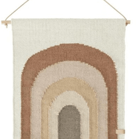 OYOY Mini, Follow The Rainbow Mini Wall Rug, Choko - Hello Little Birdie