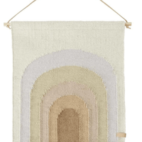 OYOY Mini, Follow The Rainbow Mini Wall Rug Lavender - Hello Little Birdie