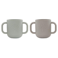 OYOY Kappu Cup 2pcs Clay/Pale Mint - Hello Little Birdie