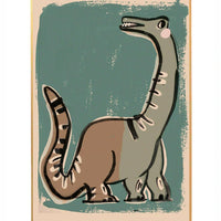 Studio Loco Wall Poster, Dino Green 50 x 70cm - Hello Little Birdie